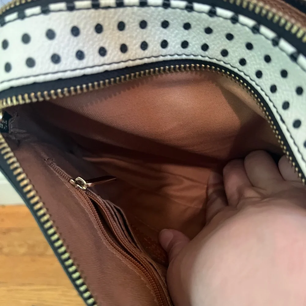 Fossil Polka Dot Crossbody Purse - Picture 9 of 10